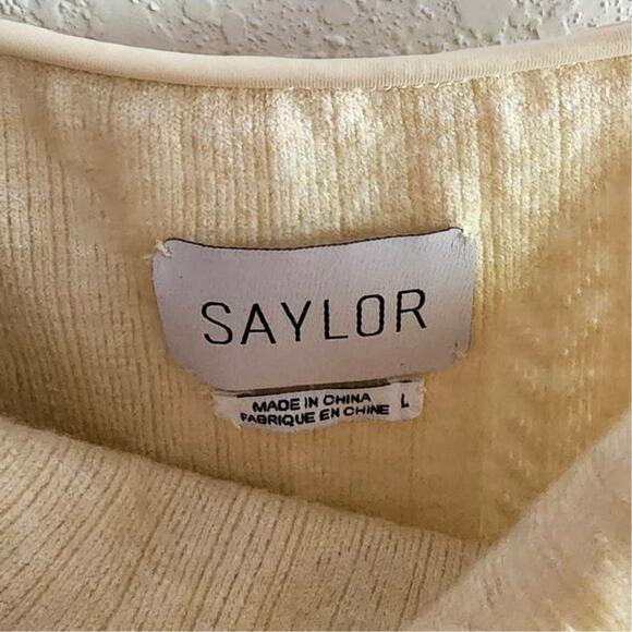 Saylor Tirzah Sweater Mini Dress in Ivory - Picture 4 of 6